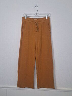 Lou & Grey Pants Wide Leg Sz S Drawstring Waist Lounge Boho Minimalist Neutral